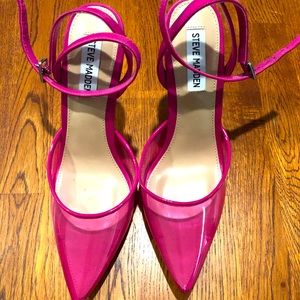 Steve Madden Alesia Pink heels with ankle straps